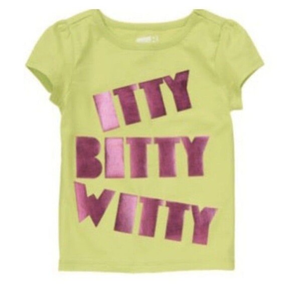 Crazy 8 “Itty Bitty Witty” Neon Tshirt size 3T - Picture 1 of 2